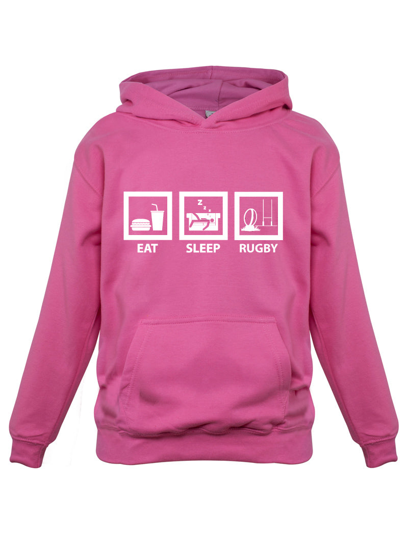 Eat Sleep Rugby Kids T Shirt