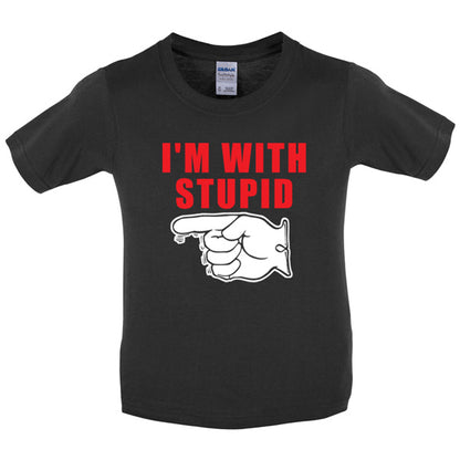 I'm With Stupid Kids T Shirt