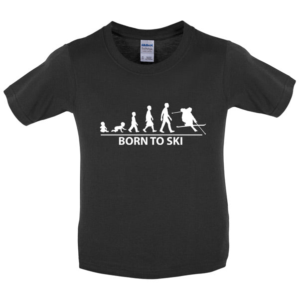 Born to Ski Kids T Shirt