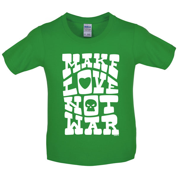 Make love not war Kids T Shirt