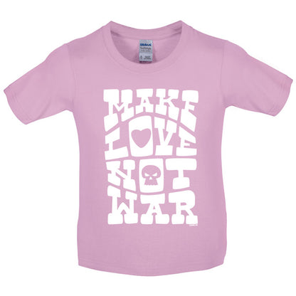 Make love not war Kids T Shirt