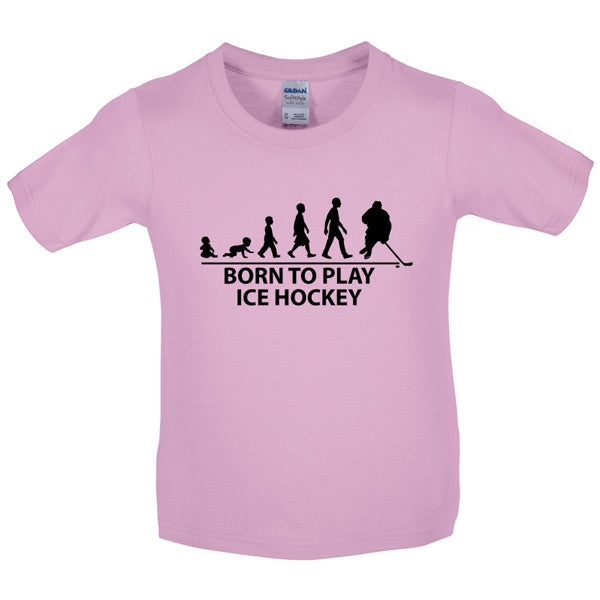 Born to play Ice hockey Kids T Shirt