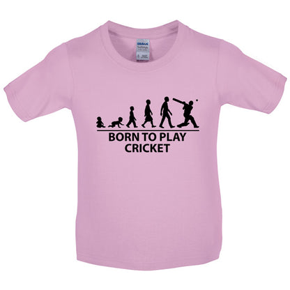 Born to play Cricket Kids T Shirt