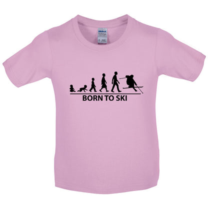 Born to Ski Kids T Shirt