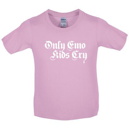 Only emo kids cry Kids T Shirt