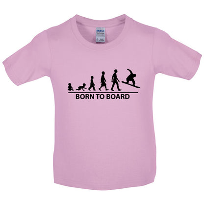 Born to Snowboard Kids T Shirt