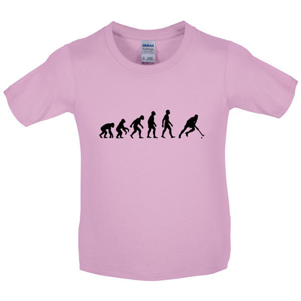 Evolution of Man Field Hockey Kids T Shirt