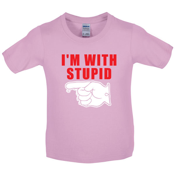 I'm With Stupid Kids T Shirt