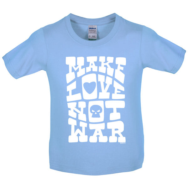 Make love not war Kids T Shirt
