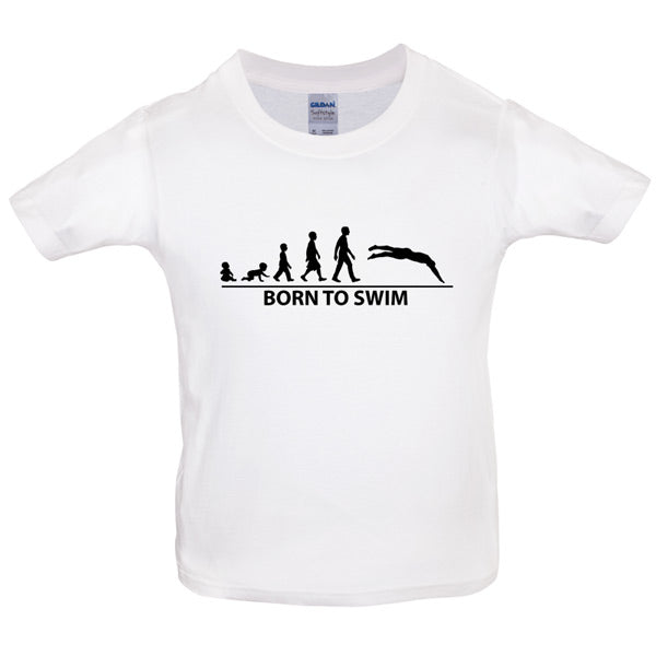 Born to Swim Kids T Shirt