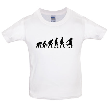 Evolution of Man Football Kids T Shirt