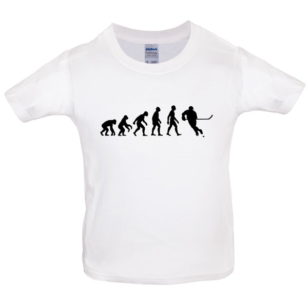 Evolution of Man Ice Hockey Kids T Shirt