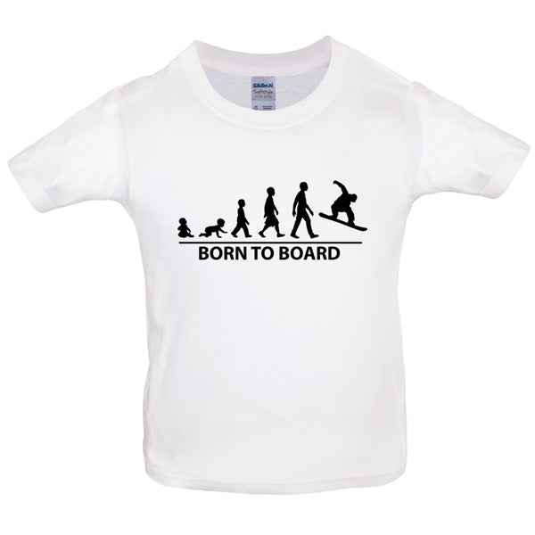 Born to Snowboard Kids T Shirt