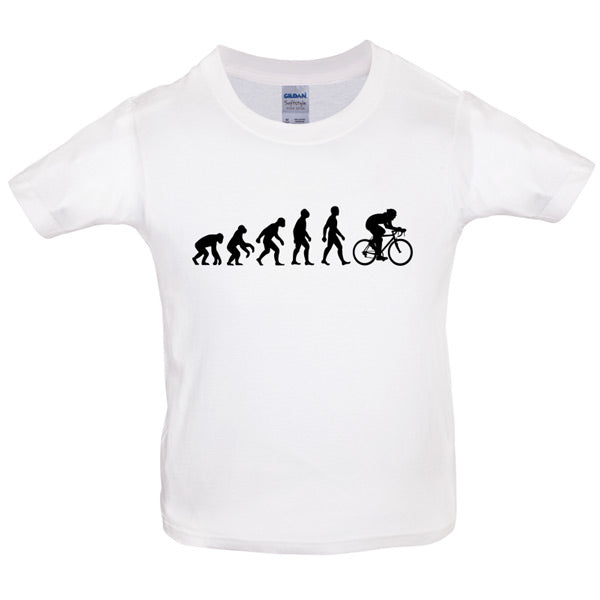 Evolution of Man Cycling Kids T Shirt