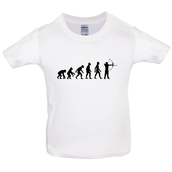 Evolution of Man Archery Kids T Shirt