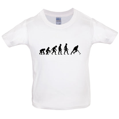 Evolution of Man Field Hockey Kids T Shirt