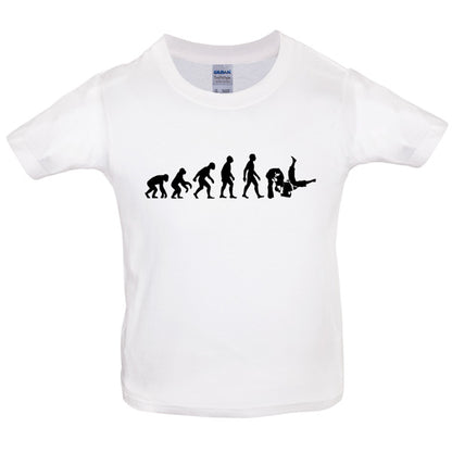 Evolution of Man Judo Kids T Shirt