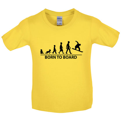 Born to Snowboard Kids T Shirt