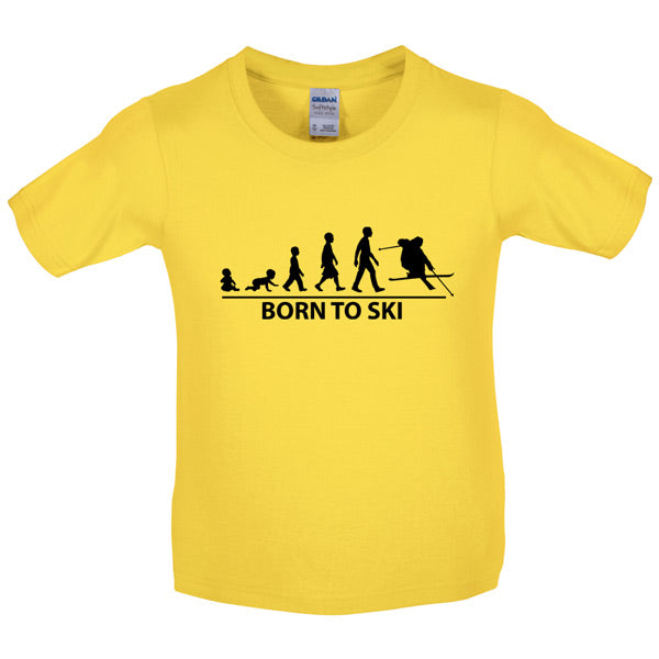 Born to Ski Kids T Shirt