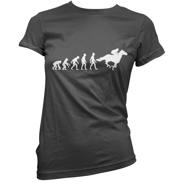 Evolution of Man Horse Riding T Shirt