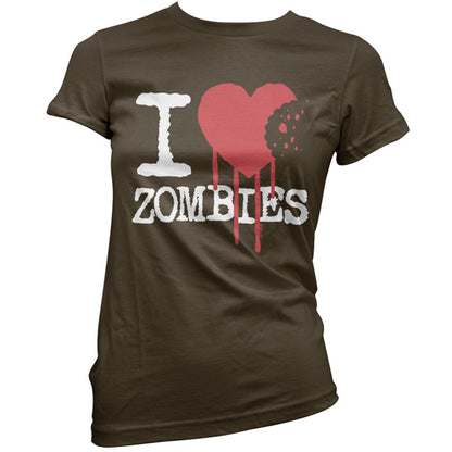 I Love Zombies T Shirt