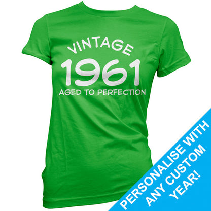 Custom Vintage Aged to Perfection Birthday T Shirt