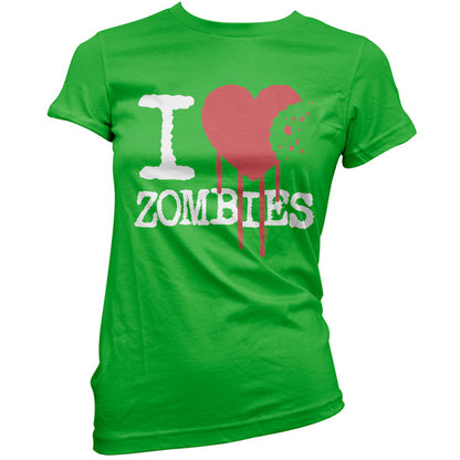 I Love Zombies T Shirt