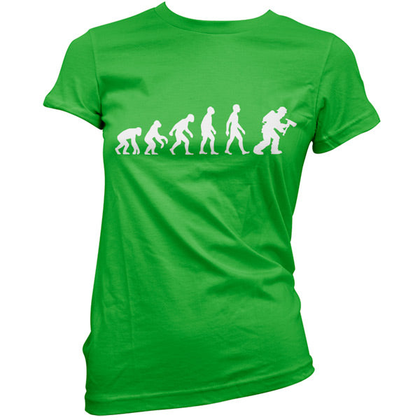 Evolution of Man Firefighter T Shirt