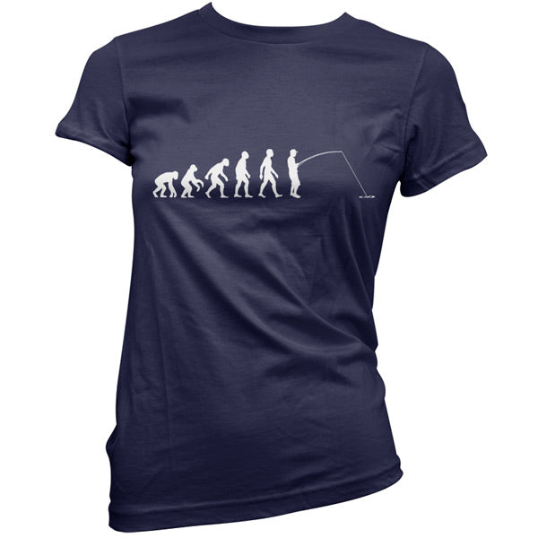 Evolution of Man Fishing T Shirt