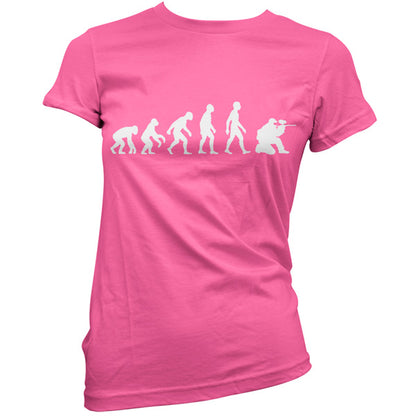 Evolution of Man Paintball T shirt