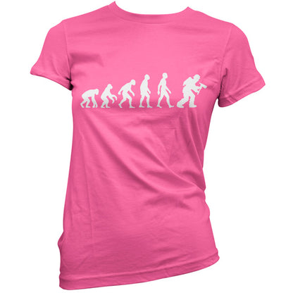 Evolution of Man Firefighter T Shirt