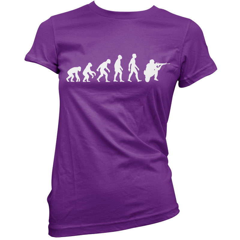 Evolution of Man Soldier T shirt