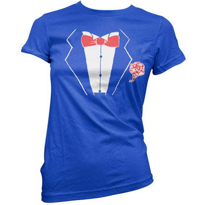 Tuxedo with Rose T Shirt