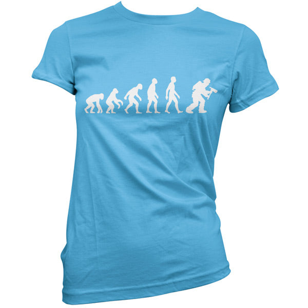 Evolution of Man Firefighter T Shirt