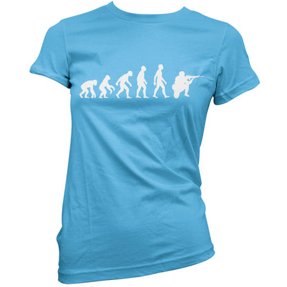 Evolution of Man Soldier T shirt