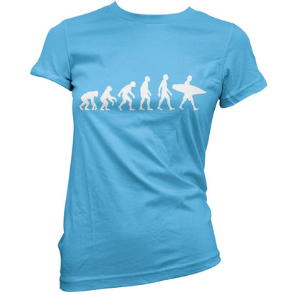 Evolution of Man Surfing T Shirt