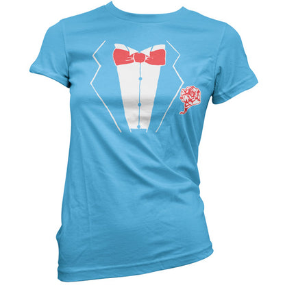 Tuxedo with Rose T Shirt