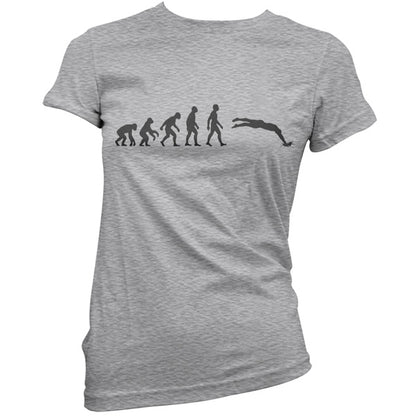 Evolution of Man Swimming T Shirt