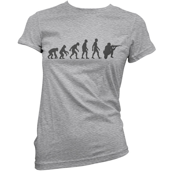 Evolution of Man Soldier T shirt