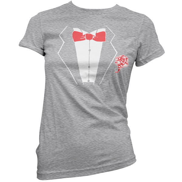 Tuxedo with Rose T Shirt