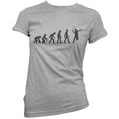 Evolution of Man Badminton T Shirt