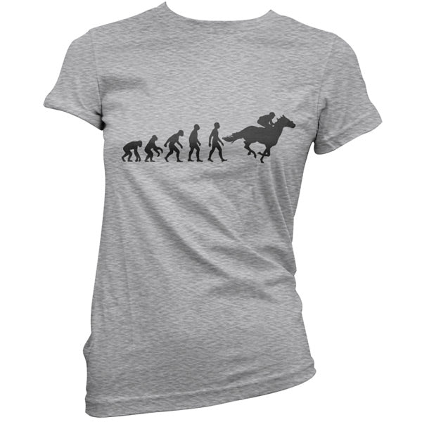 Evolution of Man Horse Riding T Shirt