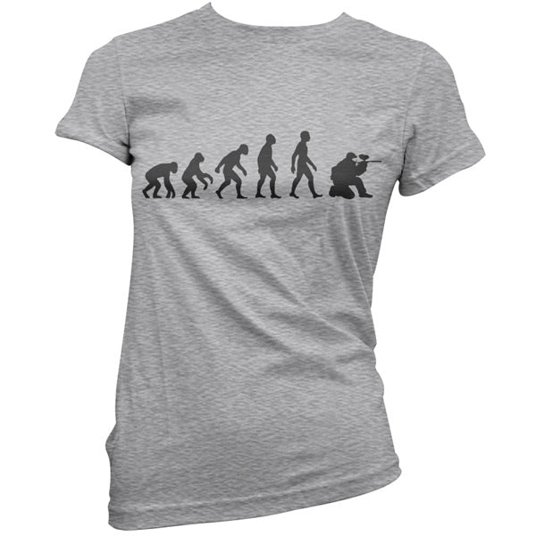 Evolution of Man Paintball T shirt