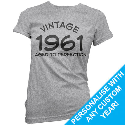 Custom Vintage Aged to Perfection Birthday T Shirt