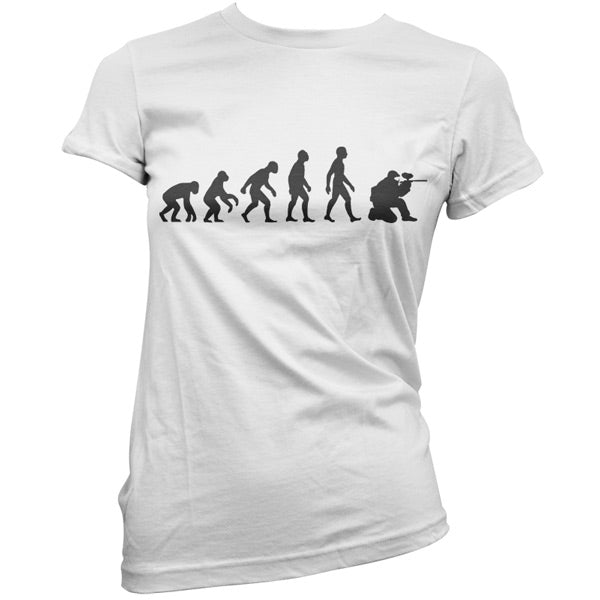 Evolution of Man Paintball T shirt