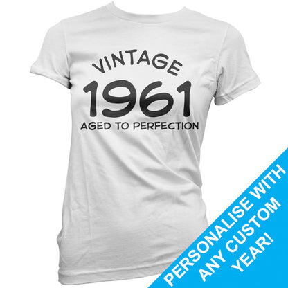 Custom Vintage Aged to Perfection Birthday T Shirt