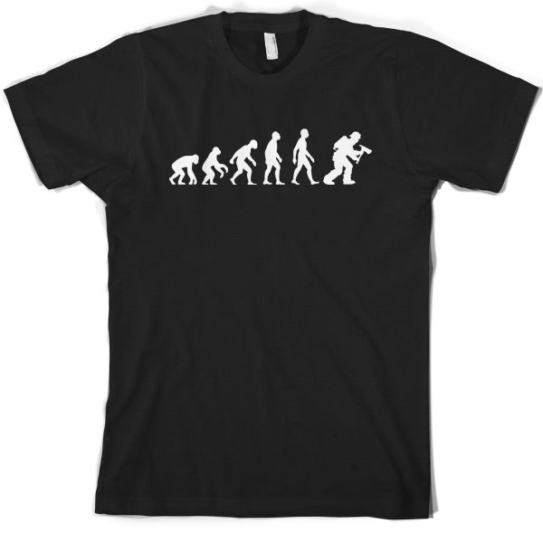 Evolution of Man Firefighter T Shirt