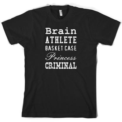 Brain Athlete Basket Case Princess Criminal T Shirt