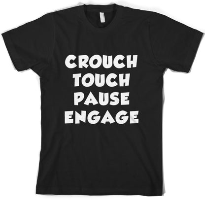 Crouch touch pause Engage Rugby T Shirt