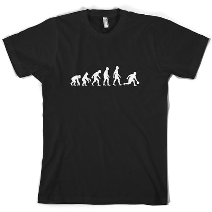 Evolution of man Bowling T Shirt